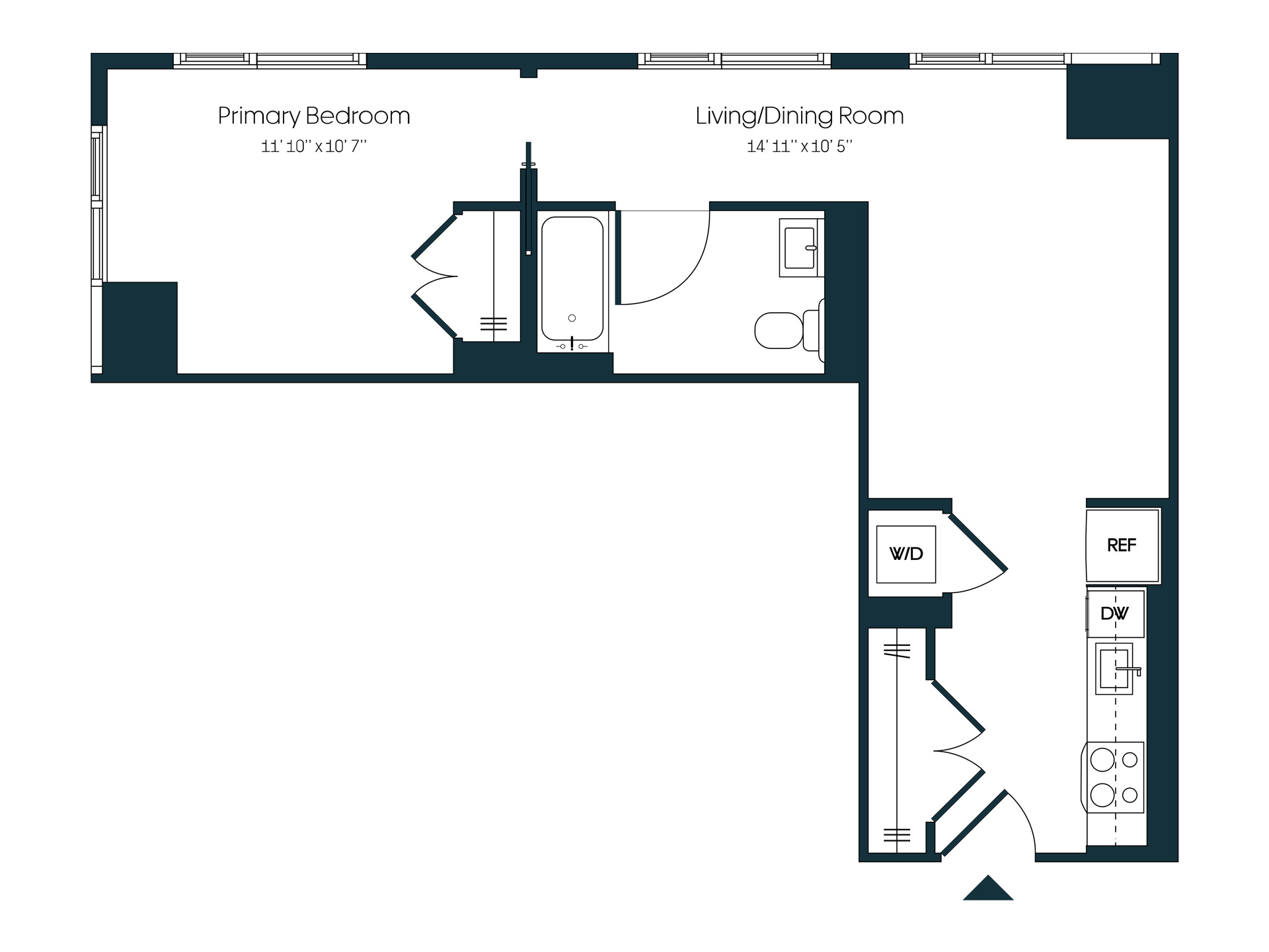 Floorplan Image of Apartment #409 - A18